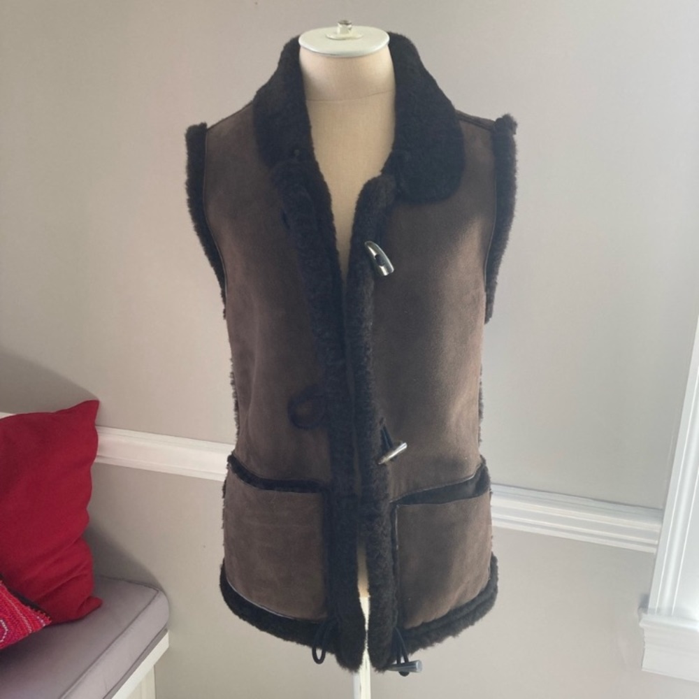 Custom made Shearling Vest Gilet